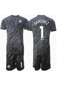 Chelsea Robert Sanchez #1 Doelman Babytruitje Uit tenue Kind 2024-25 Korte Mouw (+ Korte broeken)